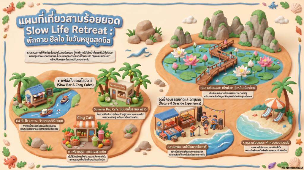 The Best Amazing Slow Life Retreat in สามร้อยยอด ! slow life