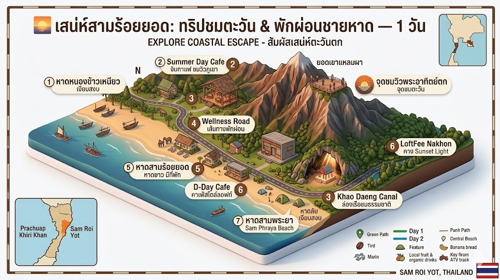 The Most Beautiful Sunset Beach Trip in Sam Roi Yot! trip