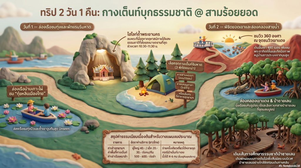 The Best Amazing Camping & Nature Trip in Sam Roi Yot! trip camping